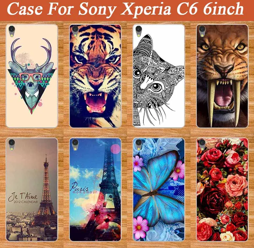Чехол для Sony Xperia C6 / XA Ultra F3212 F3216 F3211 6 дюймов с рисунком Красивые розы цветы SONY