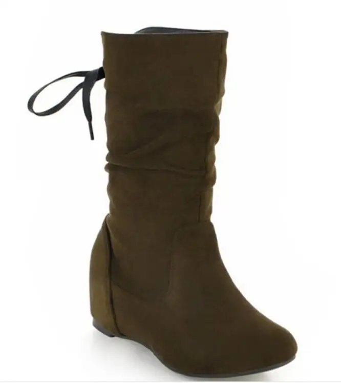 Женская обувь Chaussure Zapatos Mujer Sapato Ботинки до середины икры на высоком массивном