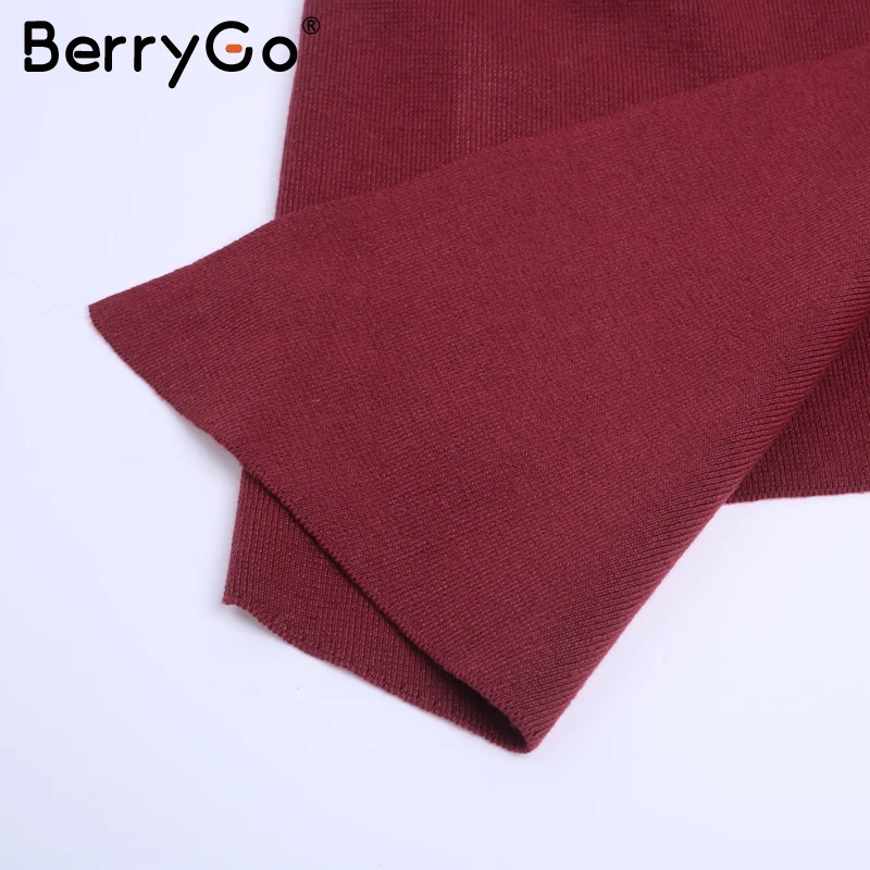 BerryGo вязаный кардиган женский 2018 пояс-кушак длинный зимний свитер джемпер мягкие
