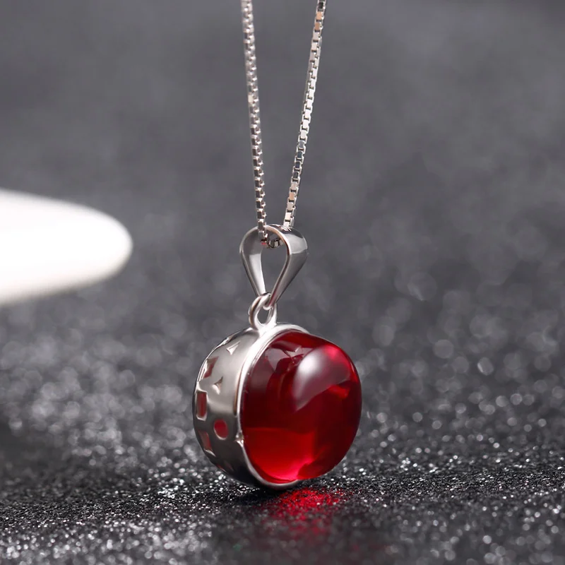 Натуральный камень White Diamond Ruby круглые камни рисунок Кристалл 925 Щепка кулон