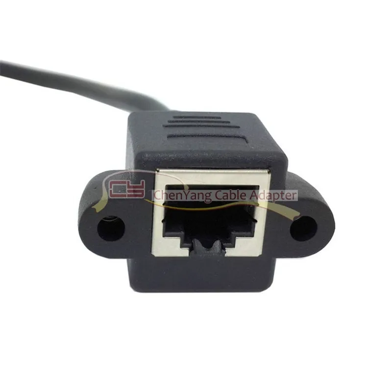 30 см 8P8C FTP STP UTP Cat 5e штекер гнездо Lan Ethernet сетевой Удлинительный кабель с крепежными