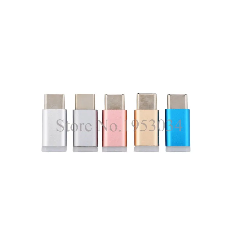 50 шт./лот Micro на Type c USB C адаптер зарядное устройство аксессуары синхронизация