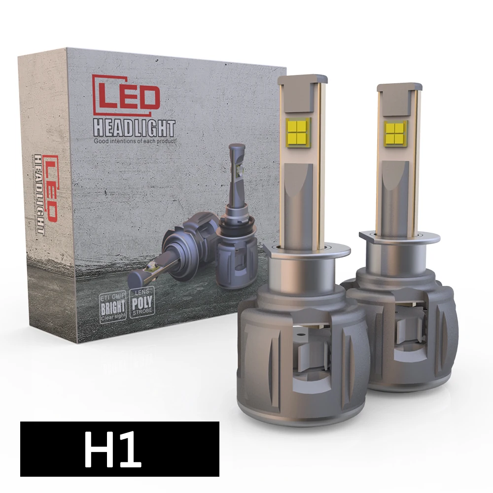 

all in one high power super bright 120W 12000LM 12V 24V H1 H4 H7 9005 9006 ETI LED Headlight Bulbs Conversion Kit with turbo fan