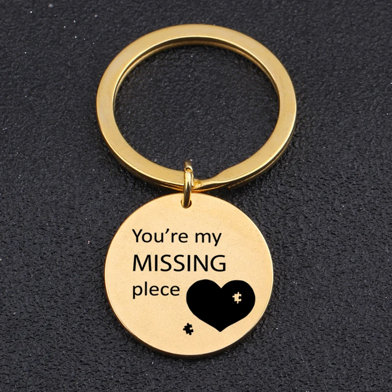 Брелок для ключей из нержавеющей стали с гравировкой You Are My Missing | Украшения и