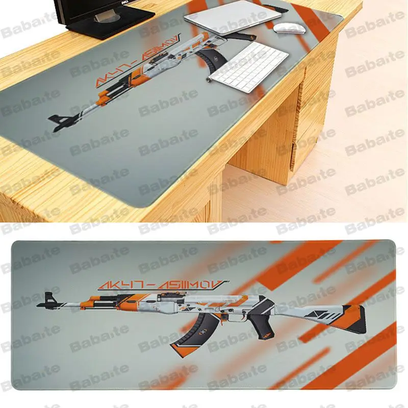 Babaite Custom Skin CS GO Gun красивый Аниме Коврик для мыши Размер 30x60 см 40x90 резиновые