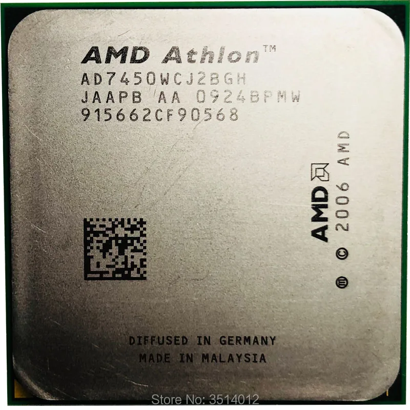 Двухъядерный процессор AMD Athlon X2 7450 2 4 ГГц AD7450WCJ2BGH Socket AM2 +|socket am2|athlon x2cpu processor |