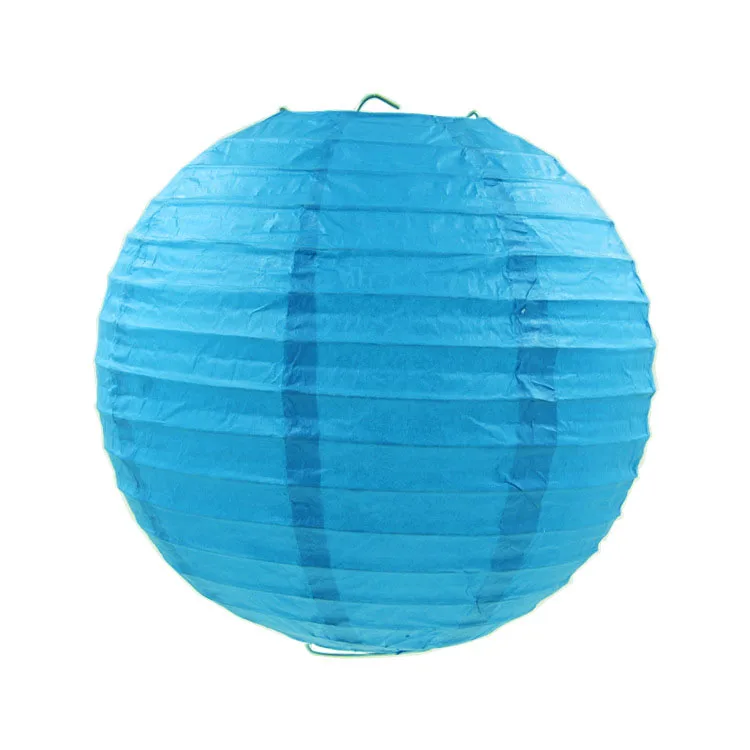 Royal Blue 10-15-20-25-30-35-40 см китайский бумажный фонарик Новогоднее украшение свадебные Помолвочные вечерние декоративные бумажные шары лампы для спальни - Цвет: Royal Blue