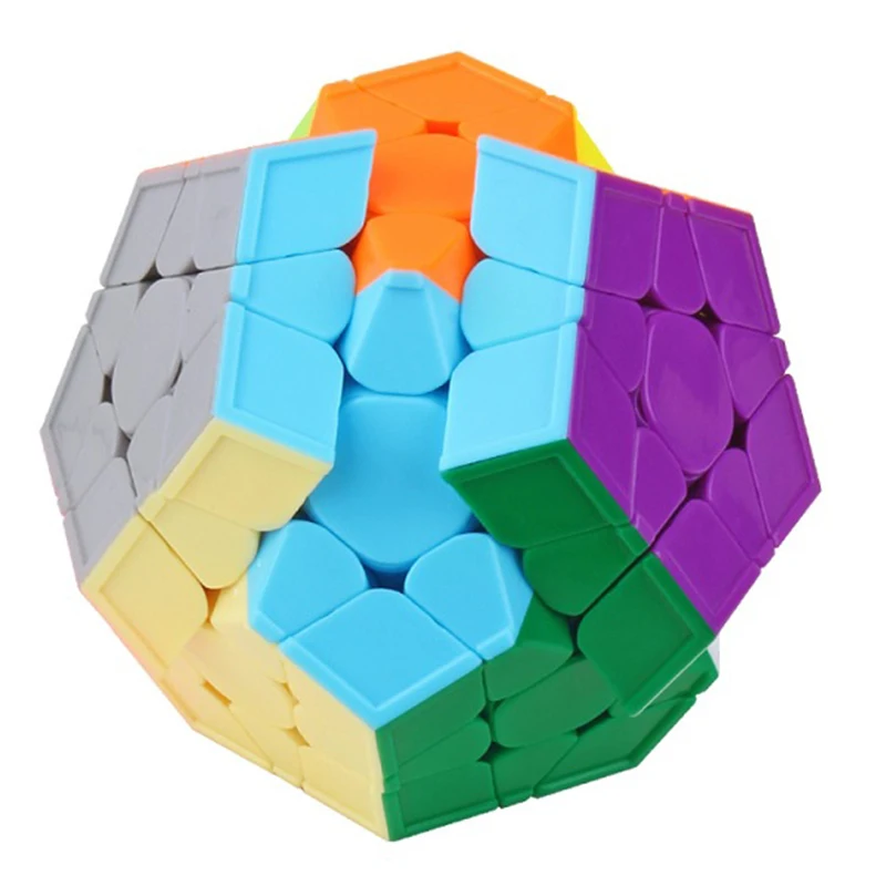 Yuxin маленький волшебный Wumofang Megamin Cube V2 без наклеек Zhisheng Magico Cubo забавные игрушки для детей