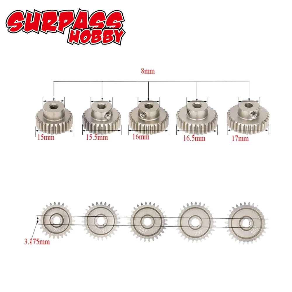 Мотор-Шестерня SURPASS HOBBY 3 175 мм 1/10 T-20T/21T-25T/ 26T-30T | Игрушки и хобби
