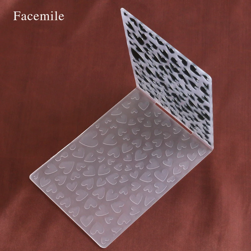 Лицевая сторона пластиковая Любовь Сердце тиснение папка DIY Скрапбукинг фото