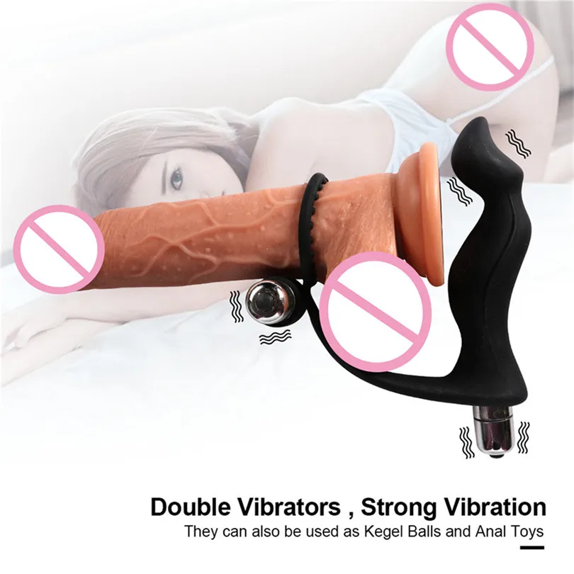 Анальный вибратор двойное проникновение strapon анальные шарики Анальная пробка