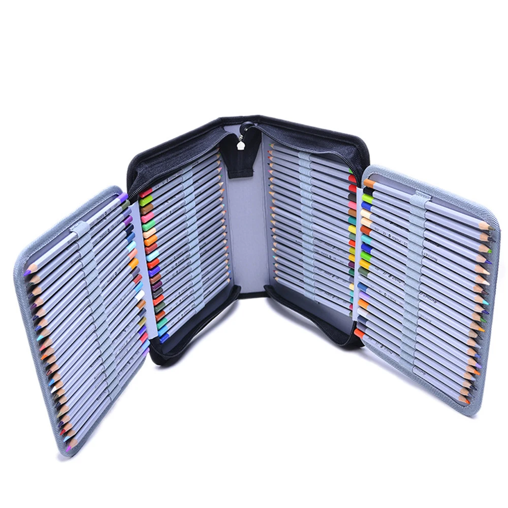 Большой Вместительный Простой Футляр для карандашей из 120 искусственной кожи