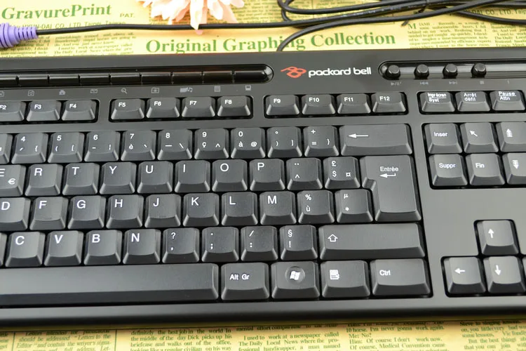 Проводная PS/2 Франция AZERTY версия Packard Bell клавиатура для компьютера ПК