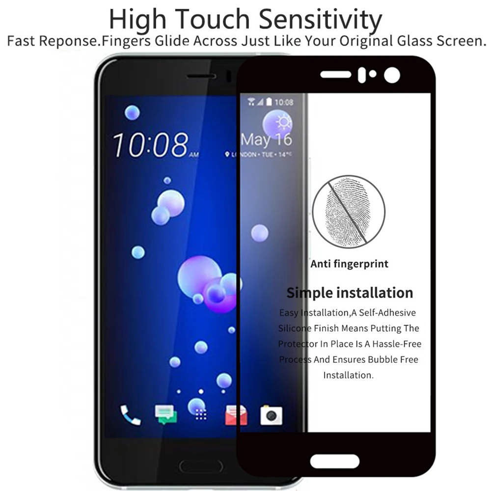 Для HTC U11 Plus чехол для U 11 + plus защитная пленка из закаленного стекла на htc-u11 u11plus u