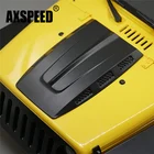 АБС-пластик AXSPEED, капот двигателя для Rock Crawler RC 110 Tamiya CC01, осевой корпус SCX10 D90, для Jeep Wrangler, Rubicon, черный