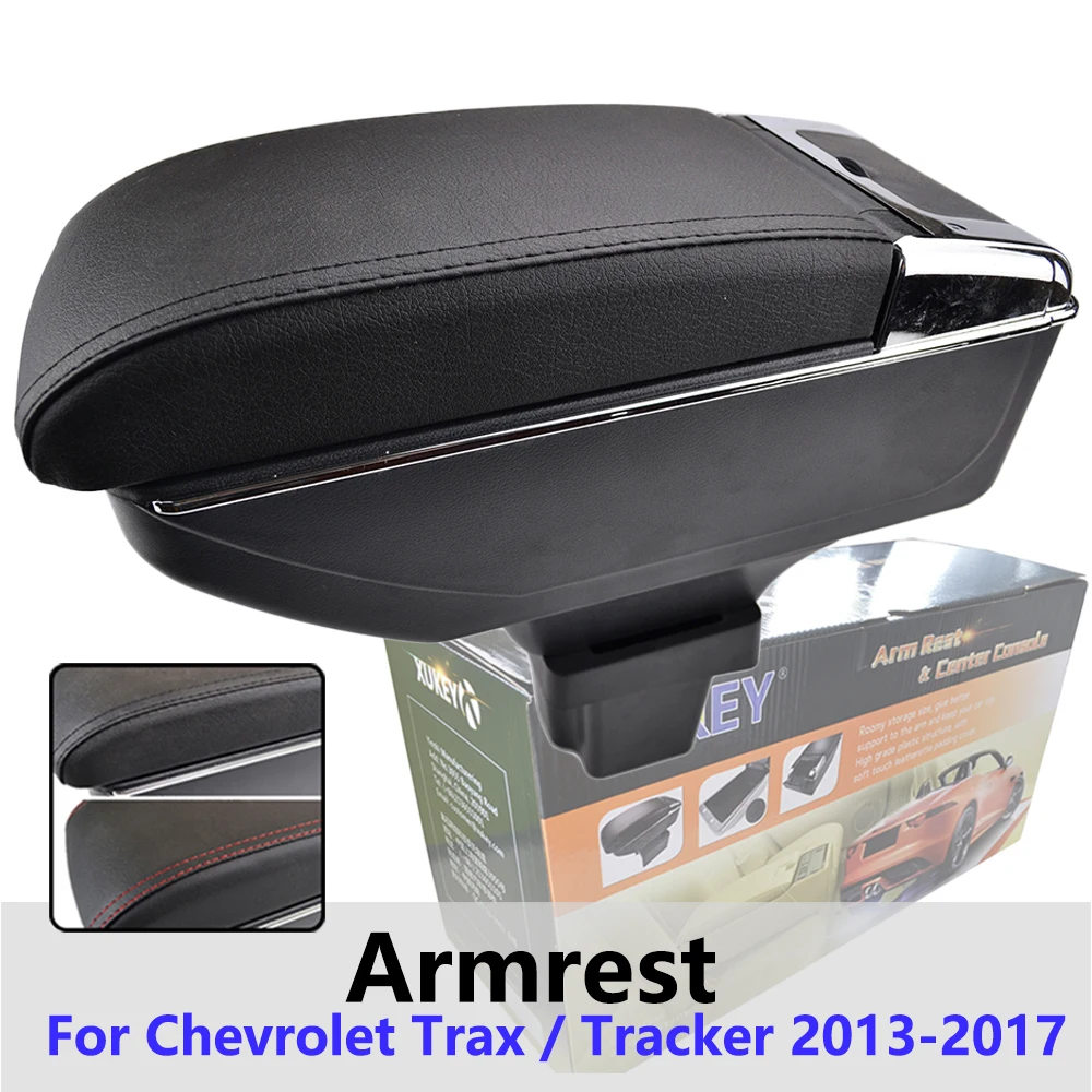 Xukey центральный подлокотник для Chevrolet Trax трекер 2013- консольный Центр черный ящик для хранения автомобиля Стайлинг коробка пепельница
