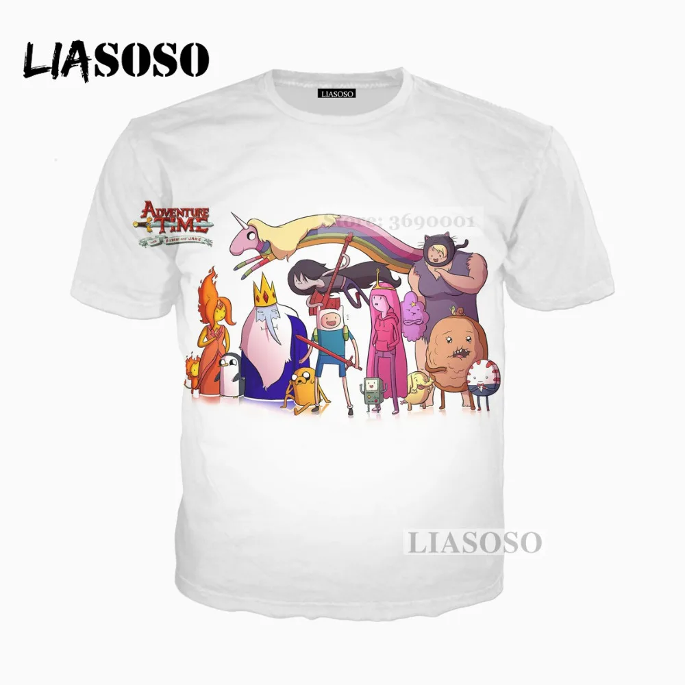 LIASOSO 2018 модные 3D с принтом Мужские и женские аниме из мультфильма Время