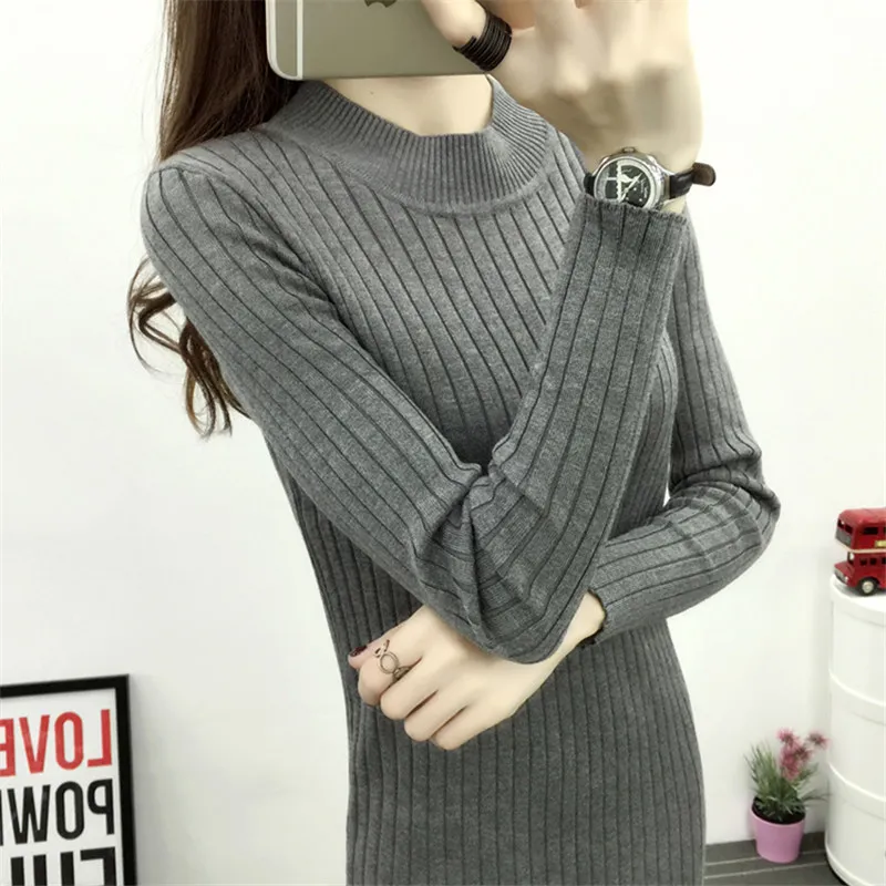 Женское трикотажное платье свитер с юбкой годе на осень/зиму|vestido a|dress vestidoswomen dress |