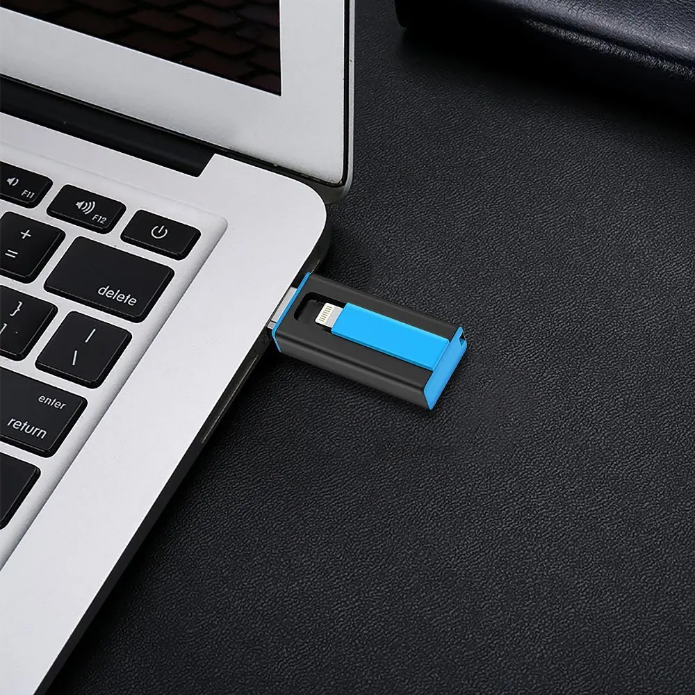 2 в 1 для Apple MFI Сертифицированный Флешка Lightning и USB 3 0 Connector128G iOS внешней памяти iPhone U