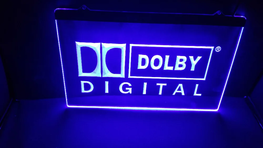 Mu10 Dolby Digital Логотип Пивной бар Паб Клуб 3d знаки светодиодный неоновый светильник