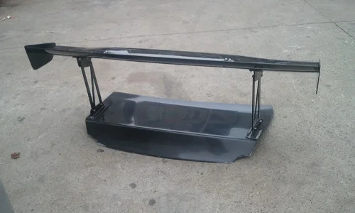 CARBON FIBER REAR TRUNK SPOILER GT WING 1700MM BLADE WITH ALUMINUM STANDS AND JOINT BASE FOR CF Skyline R35 GTR VOLTEX TYPE-5 | Автомобили