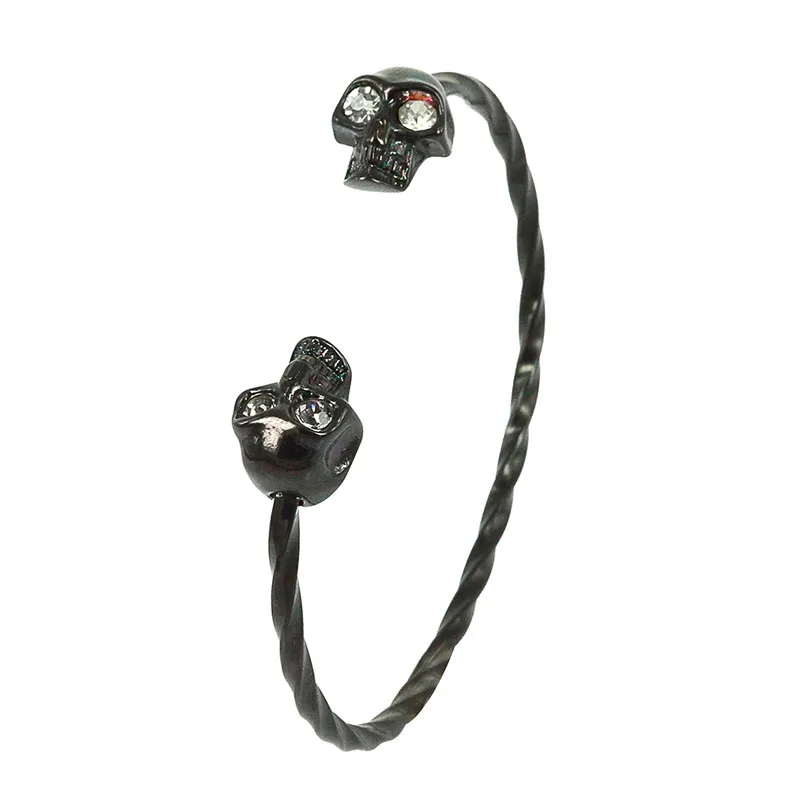 Браслеты с черепами из розового золота браслеты для мужчин и женщин 2017 модные