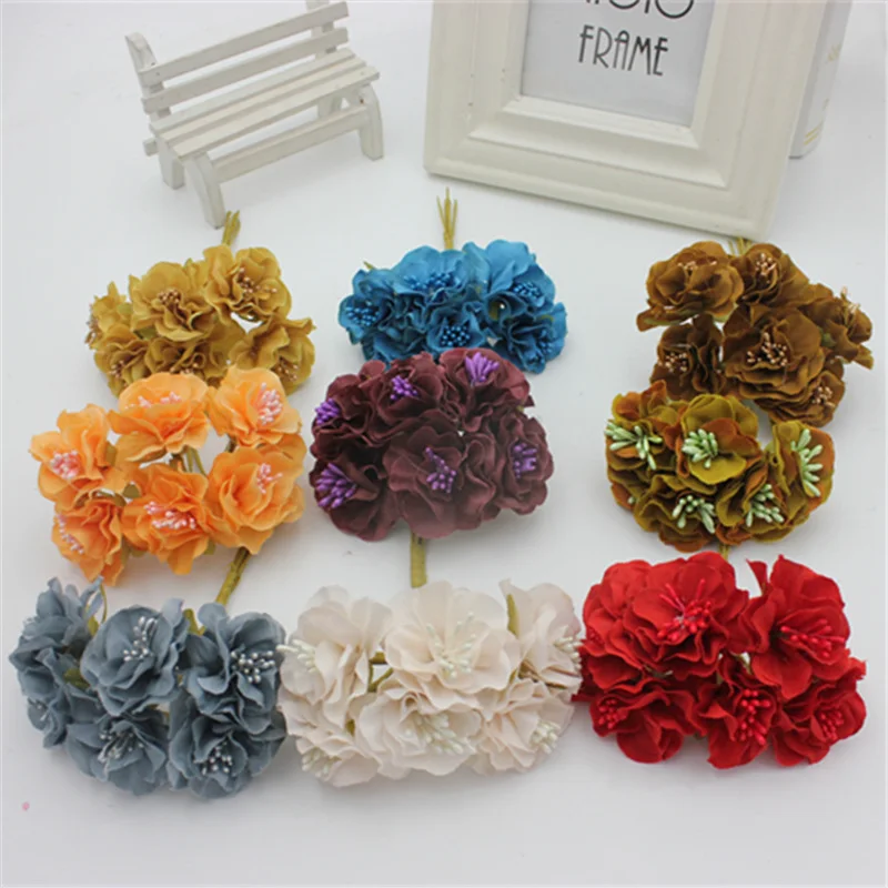 Новинка 2017 3 см шелковые цветы ретро самодельный венок аксессуары для волос