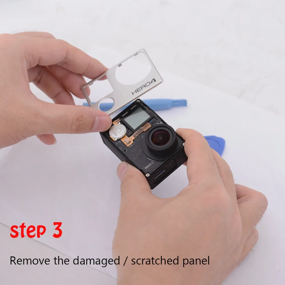 Комплект для ремонта крышки GoPro 4 в 1 черная/серебристая|kit for gopro|for gopro herokit kits |