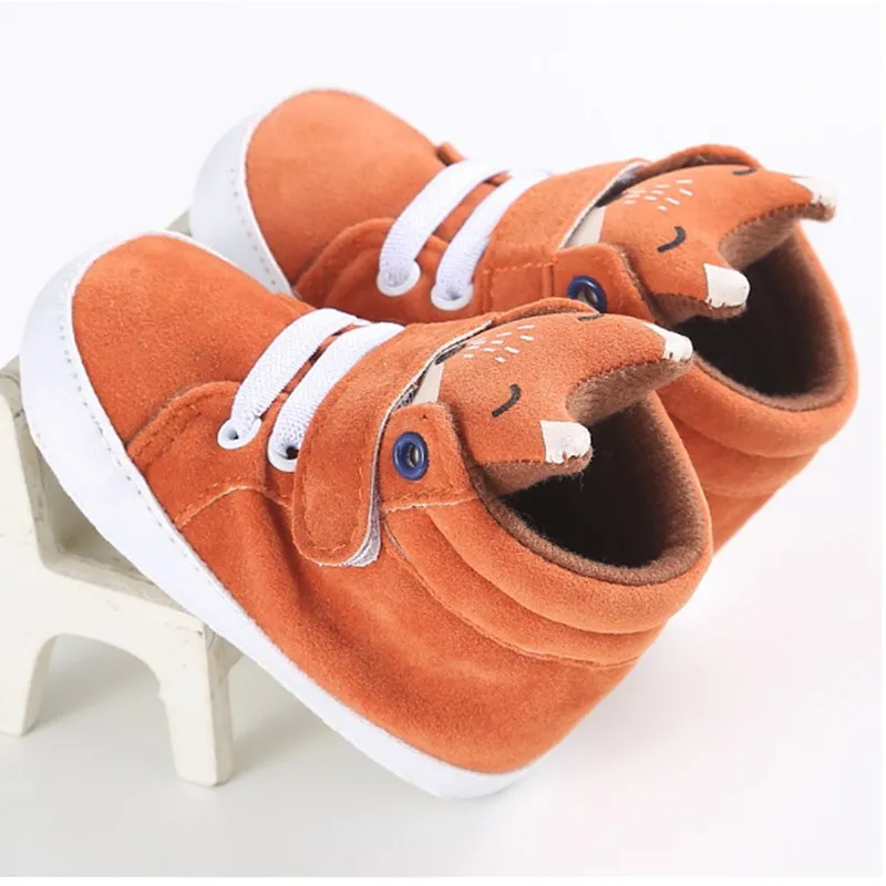 0-18 м Детские кроссовки милый мультфильм лиса Neonata Scarpe малыш Chaussure семья мальчик детские пинетки обуви для малышей Девочка детская обувь