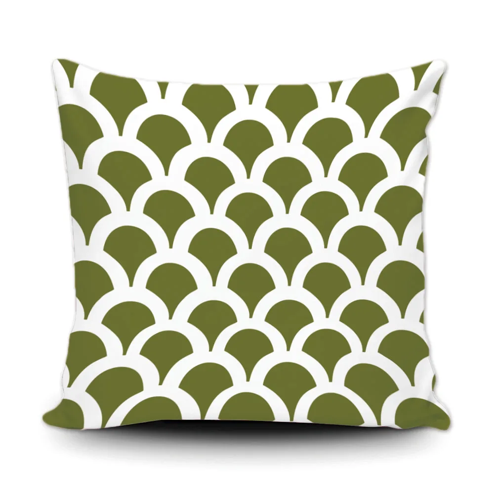 Милый дизайн геометрические декоративные наволочки модные с волнистой полосой