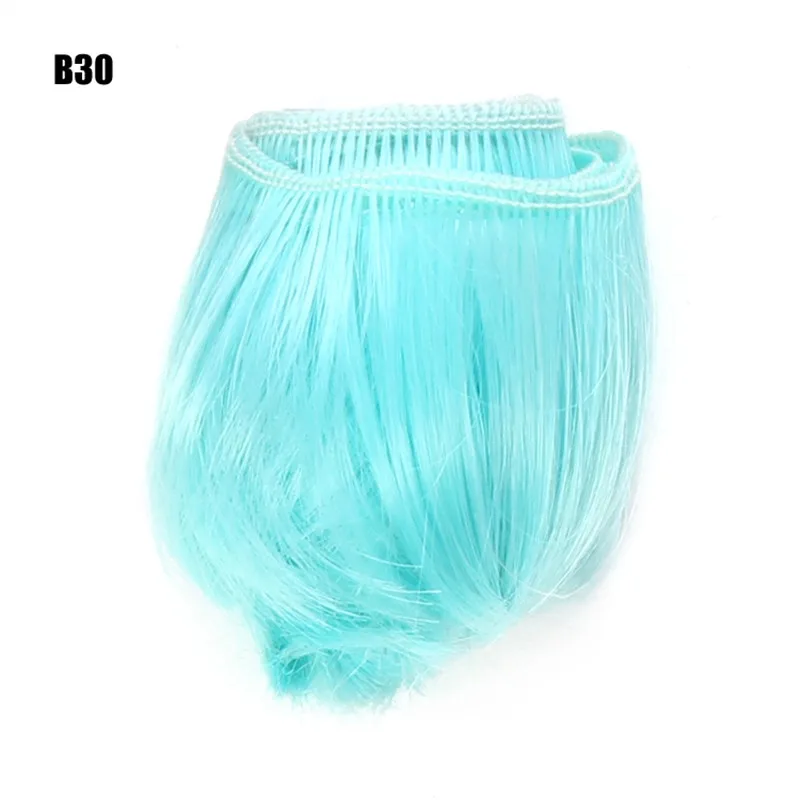 1 шт. 5 см кукла короткие DIY fringe волос/парики коричневый Черный цвет и хаки волос