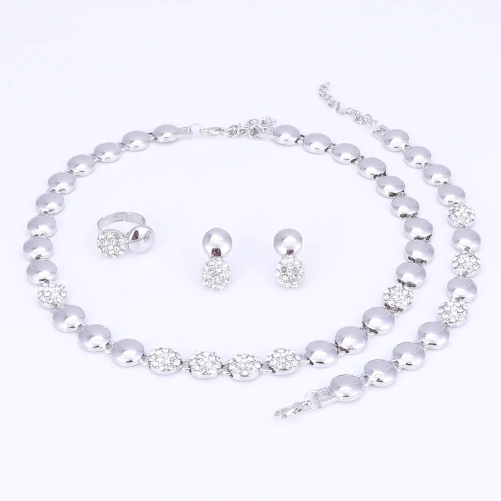 Женский комплект ювелирных изделий из африканских бусин хрустальное ожерелье