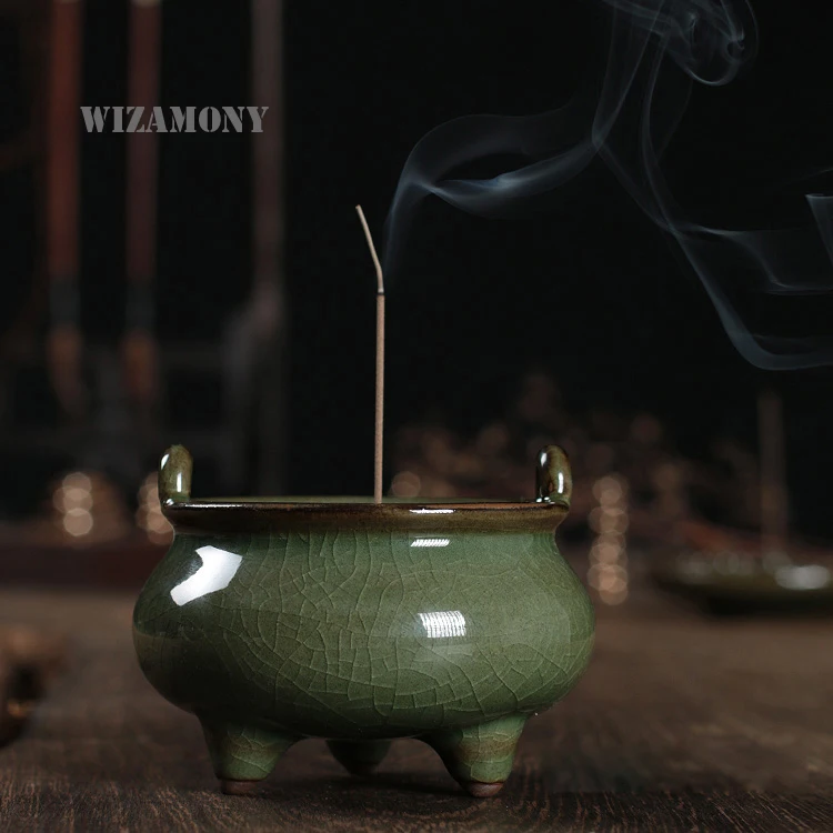 Новое поступление 2016 буддистская курильница для благовоний Tea Beauty Longquan Celadon из