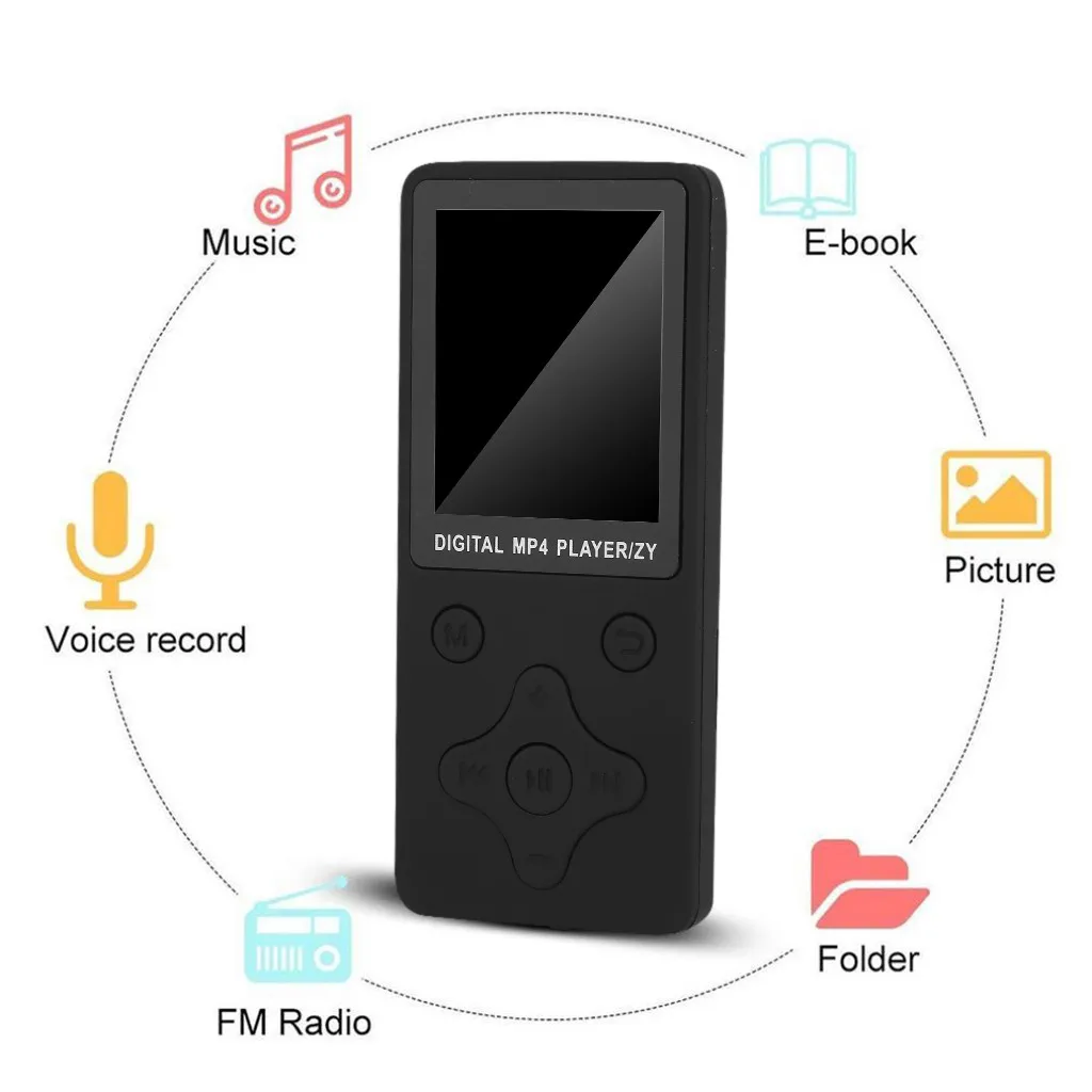 OMESHIN MP3 плеер с Bluetooth 4,2 1,8 экраном сенсорные клавиши fm-радио Мини Спортивный MP3 музыкальный плеер портативный металлический Walkman C0529#2
