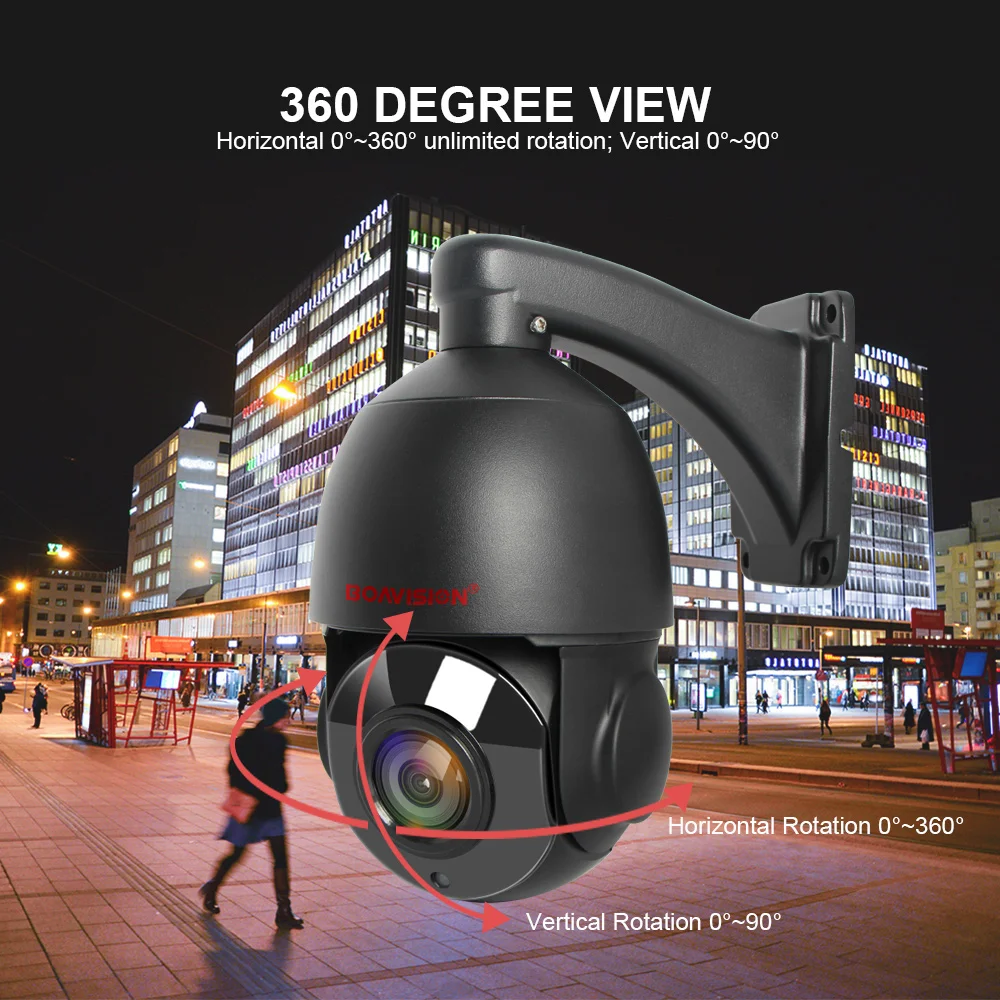 Мини PTZ IP камера наружная 2MP 1080P скорость купольная PTZ камера 30X зум водонепроницаемая IP66 4MP 5MP камера безопасности IR 50M IOS Android