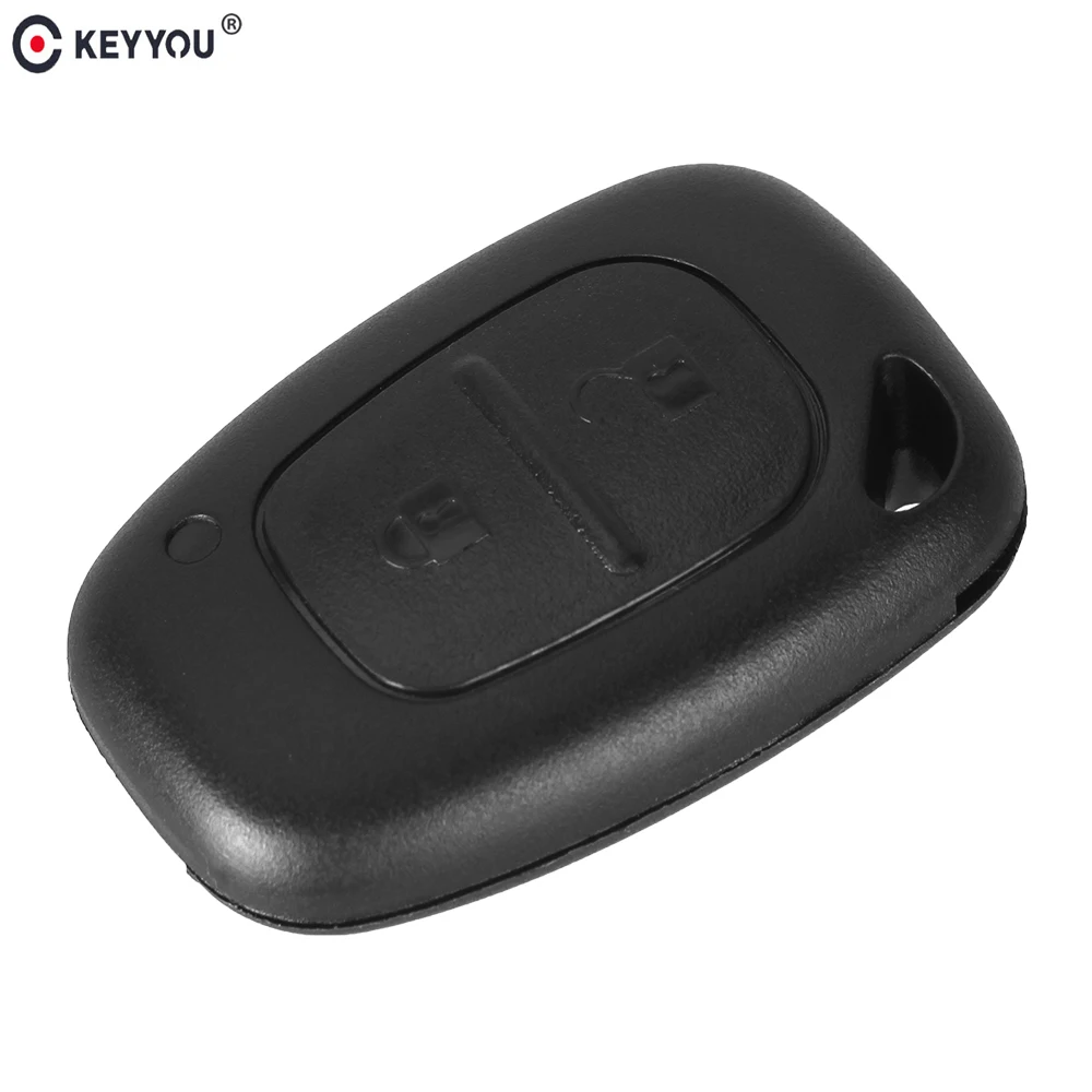 KEYYOU 10x дистанционный автомобильный чехол для ключей 2 кнопки для Renault, OPEL Vauxhall для Nissan Vivaro TRAFFORD Primastar