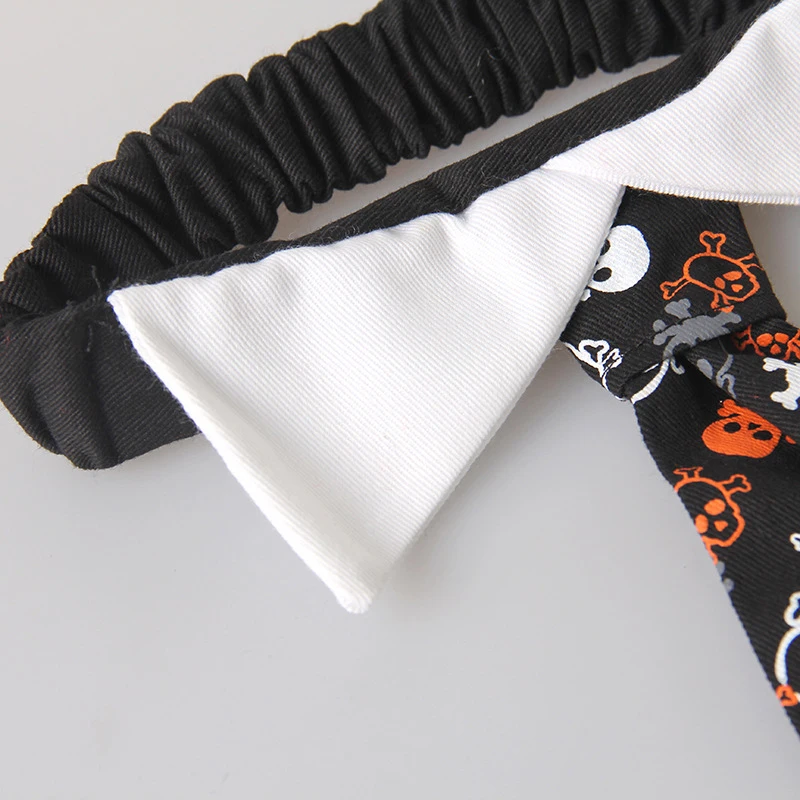 1PC Adjustable Funny Black Ghost Skeleton Print Dog Puppy Cat Pet Collar Tie Halloween Party Decoration Cosplay Necktie Gift | Дом и сад