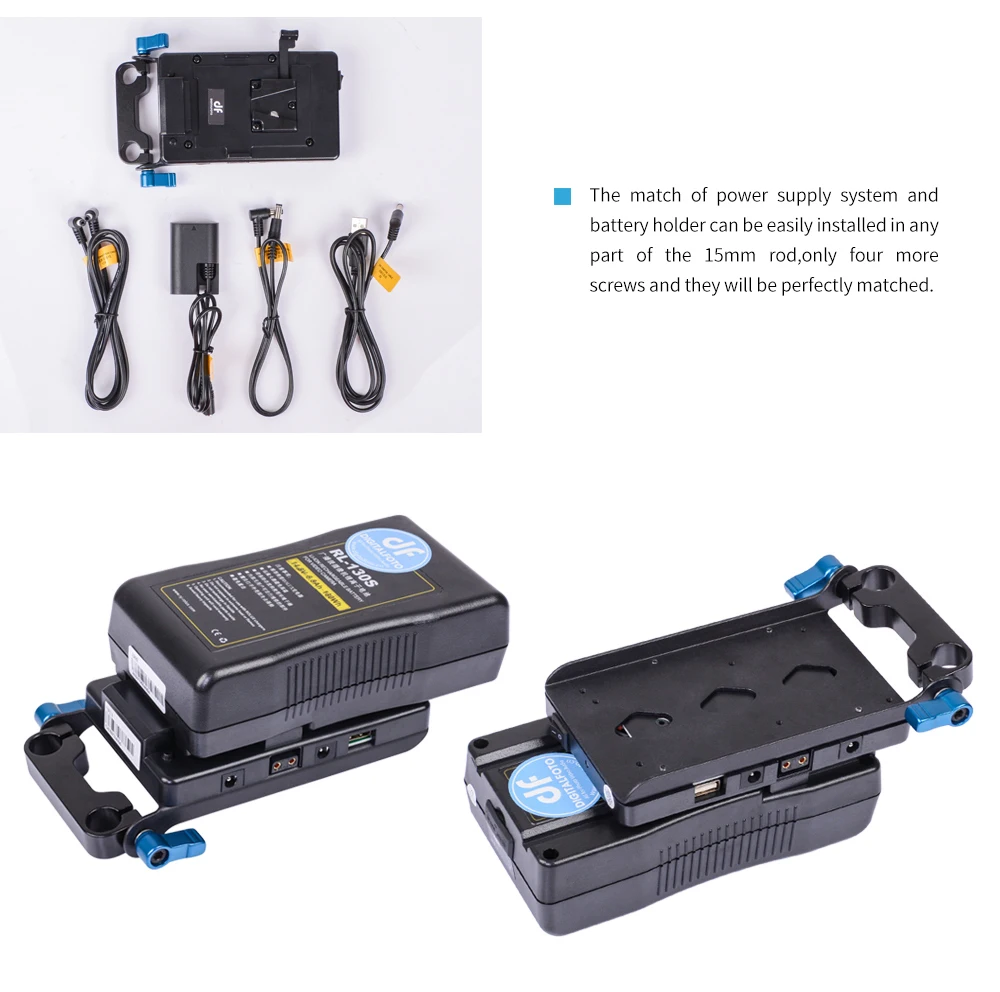 VFU1 USB порт dslr v mount адаптер питания 5D2 камера V замок Система питания Muitl выходной адаптер v Монтажная пластина