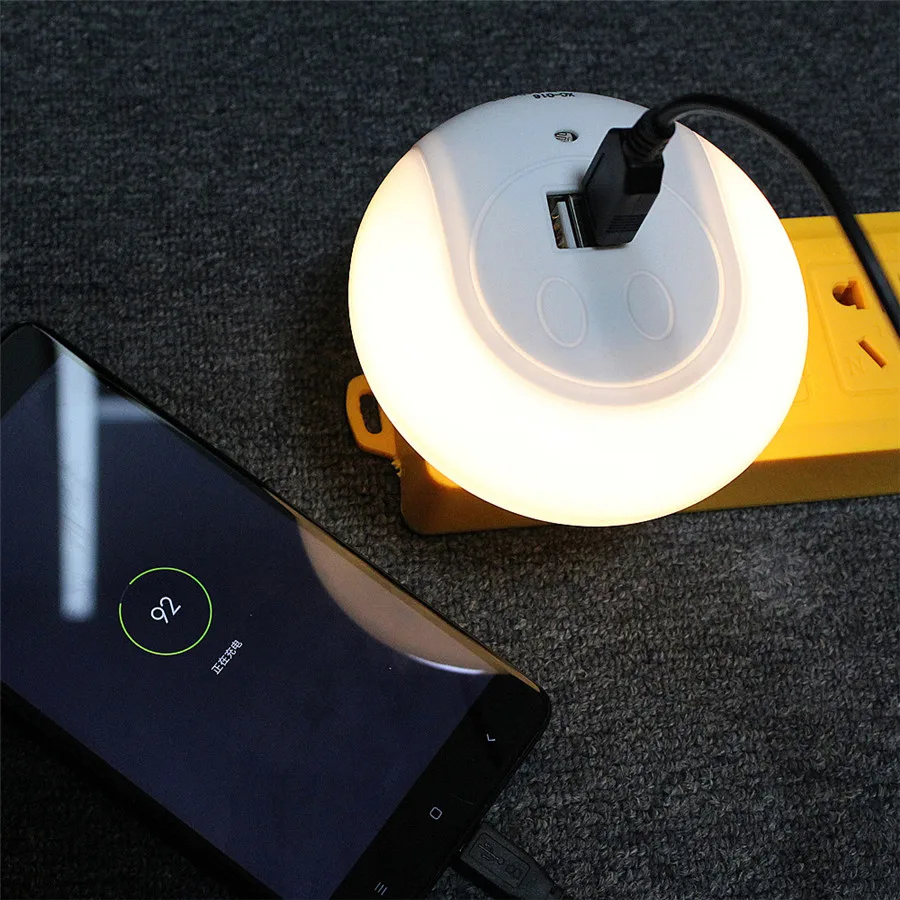 Светодиодный ночник Thrisdar с теплым белым светом и двумя USB портами 5 В 1 А|Ночники| |