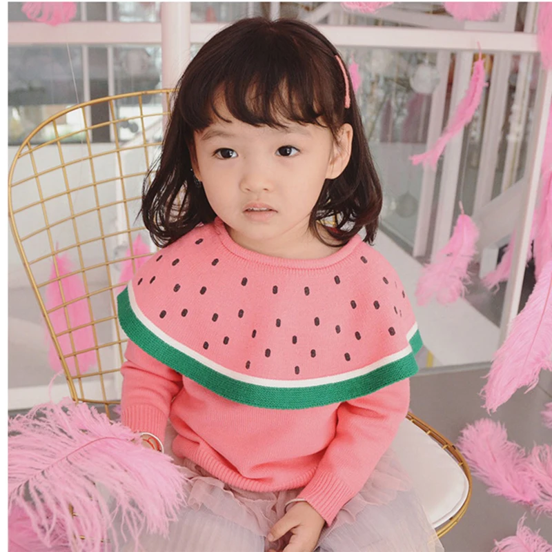 Новинка 2019 свитер для маленьких девочек хлопковый джемпер детская накидка с