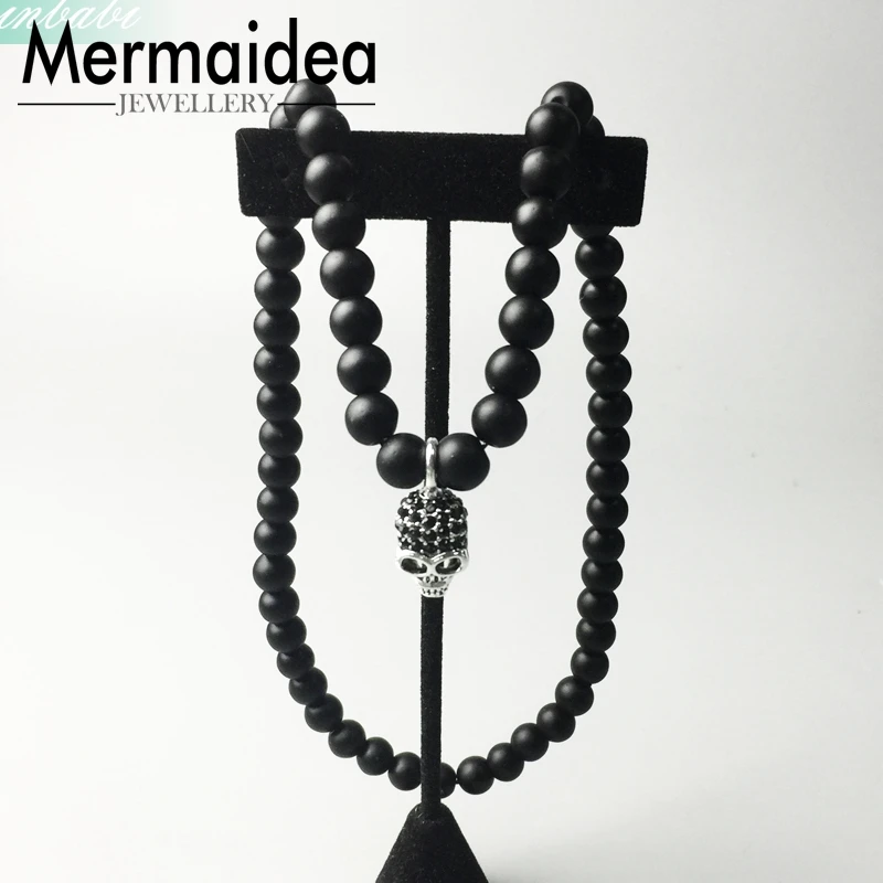 Beads Necklace Skull Trendy Gift Women Men Heart Rebel silver plated Fashion Jewelry Wholesale | Украшения и аксессуары