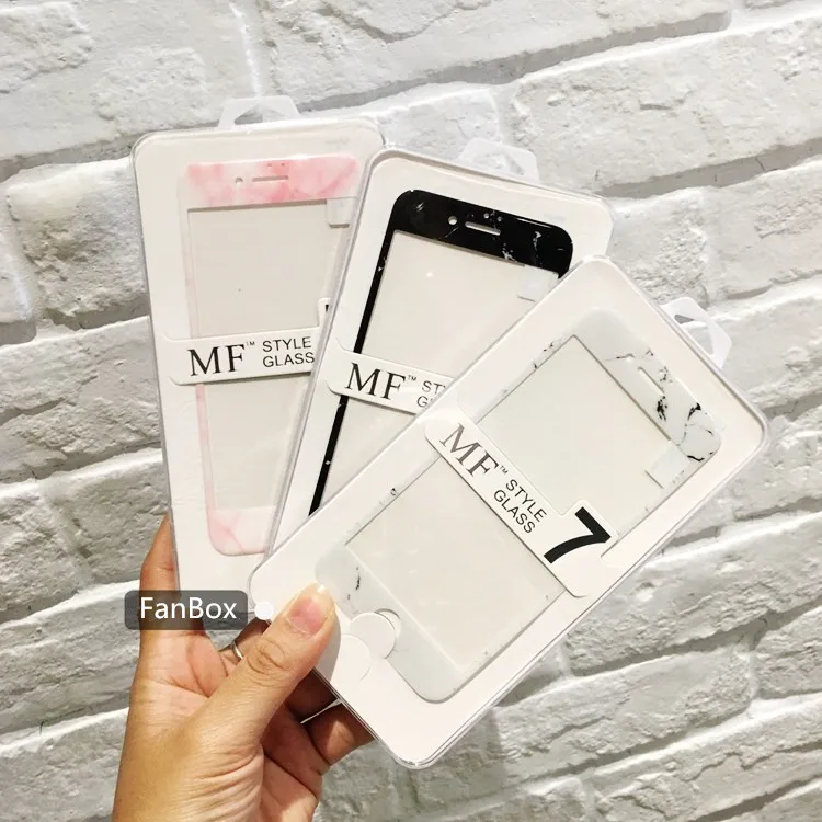 Роскошная мраморная Защитная пленка для переднего экрана iPhone X XS 8 7 8Plus 6 6s Plus 3D