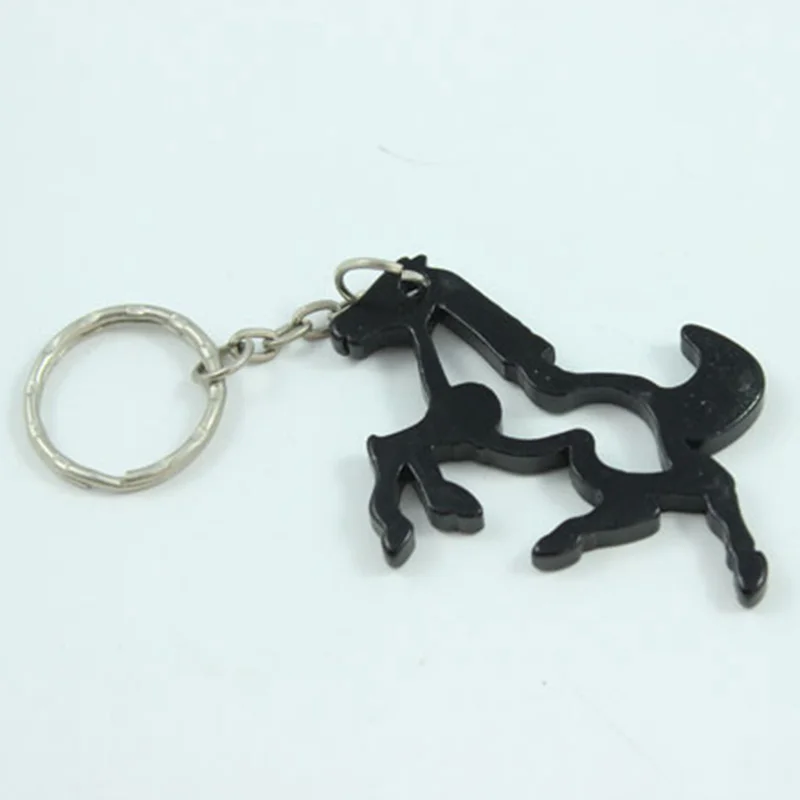Wholesale 72Pcs Aluminum Alloy Horse Metal Bottle Opener with Key chain Promotional Gift- Free shipping | Украшения и аксессуары