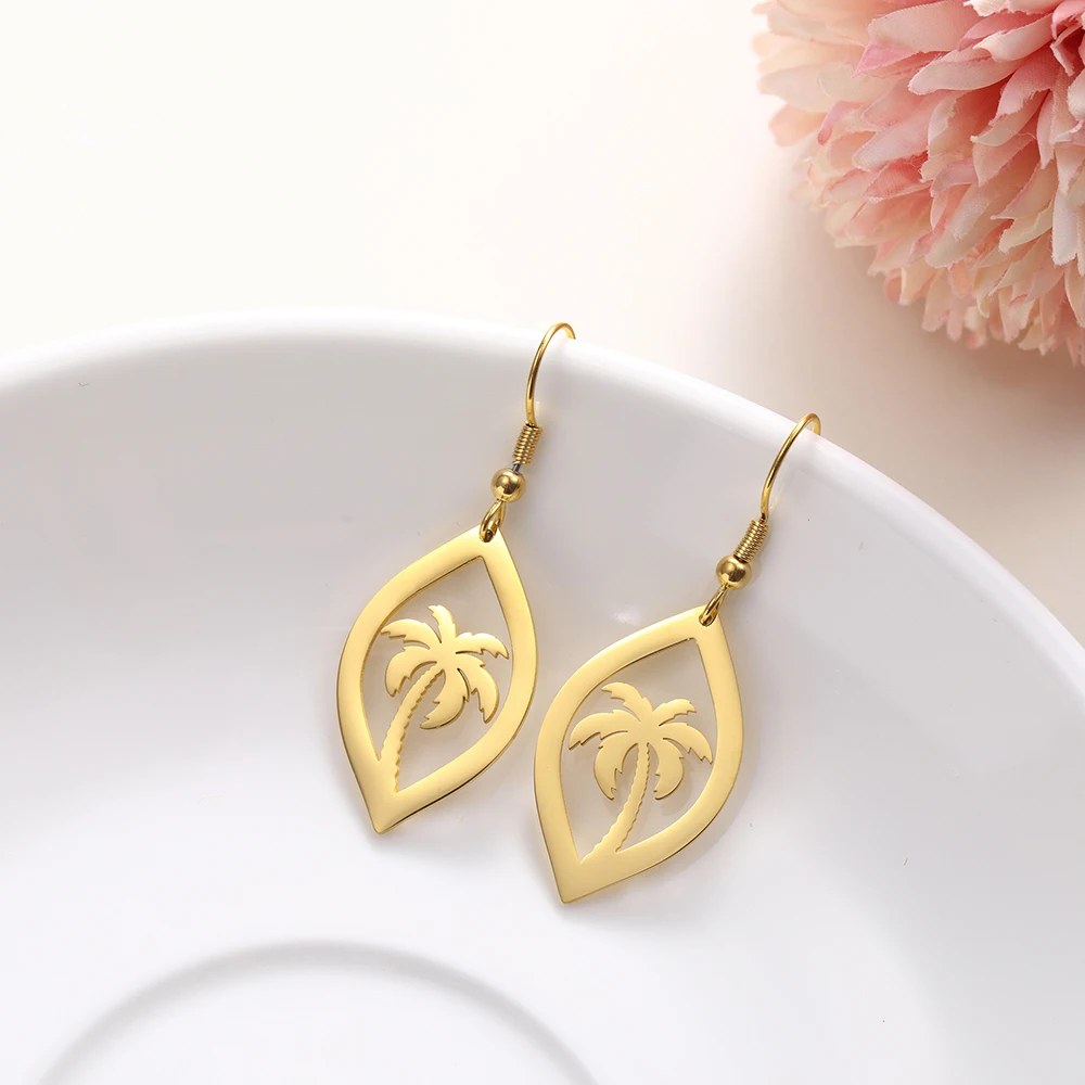 Летние кокосовые пальмы LIKGREAT корейские серьги подвески для женщин и девушек