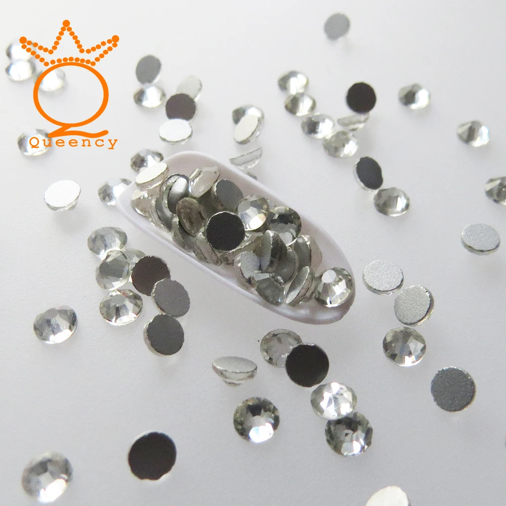 SS3 SS40 Clear Crystal 3D Nail Art Стразы наклейка белая плоская задняя сторона не Горячая