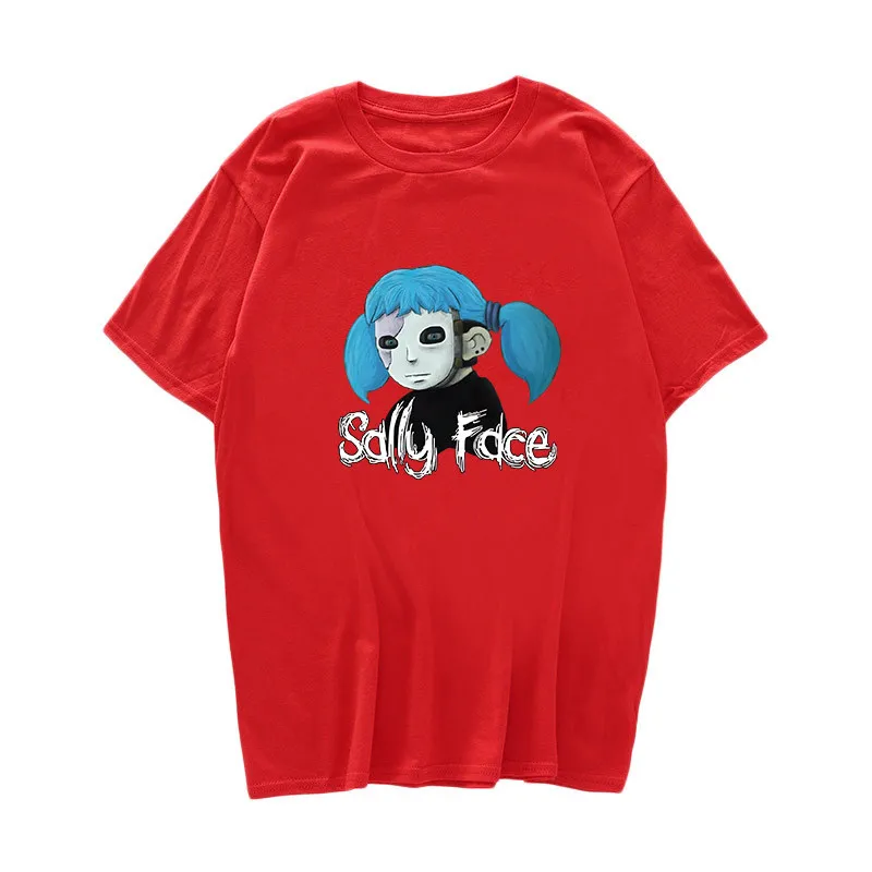 Мужская футболка с принтом Sally Face Повседневная унисекс буквенным лето 2019 | одежда