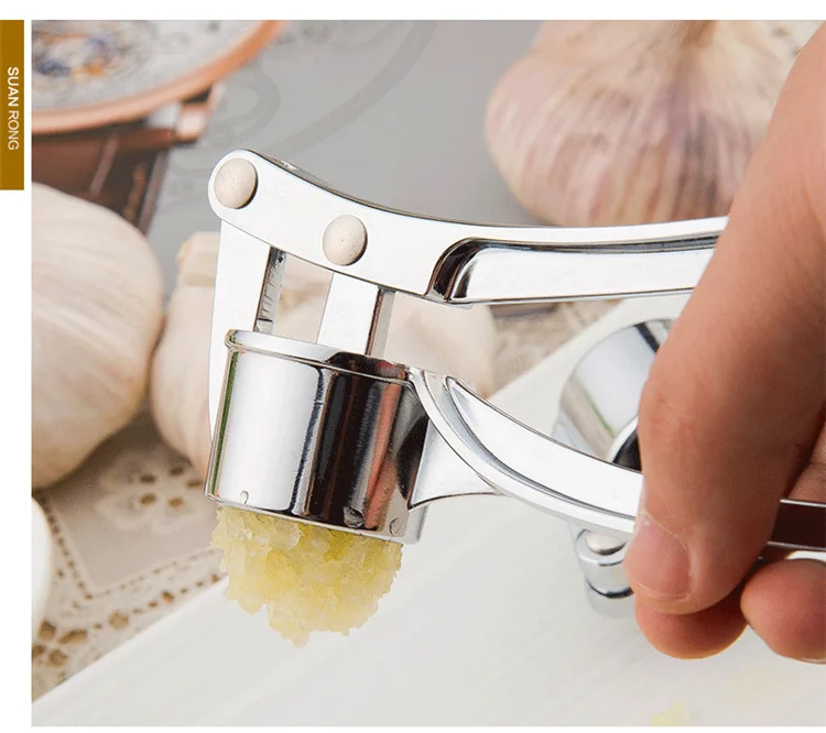 1 шт. нержавеющая сталь Чеснок Пресс кухонные аксессуары Gadegts приготовления овощей инструменты чеснок овощечистка дробилка Descascador KX 132