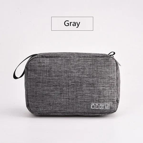 gray Подвесная сумка для макияжа многофункциональная дорожная сумка для хранения туалетных принадлежностей косметическая сумка для хранения Парикмахерская Складная Сумочка для косметики - Цвет: gray