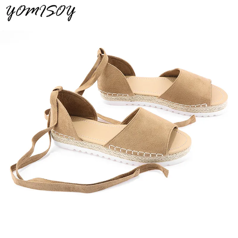2018 Летние женские сандалии повседневные туфли на плоской подошве Удобные