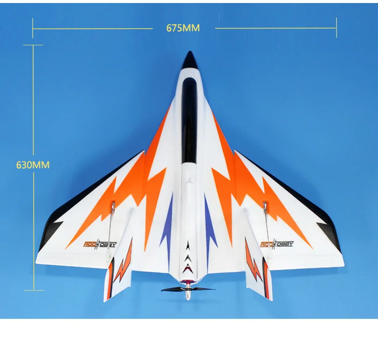 FMS Roc Hobby 675 мм Swift дельтавидное крыло RC самолет ROC005|rc plane|delta wing rcdelta |